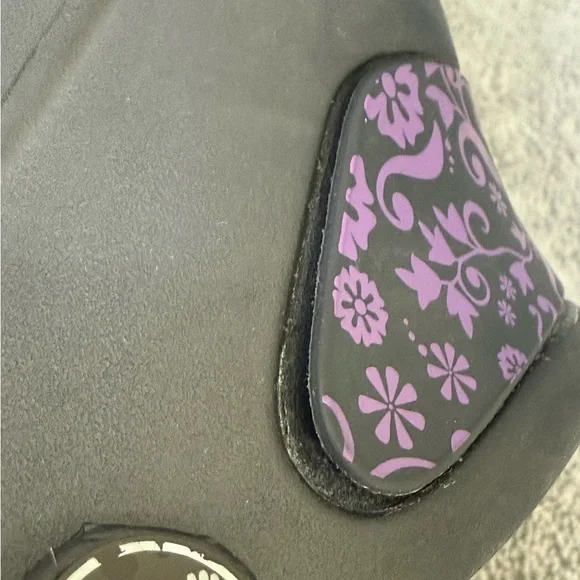 Crocs Mercy Floral Work Clogs Womens Size‎ 10 purple floral band - Picture 11 of 11